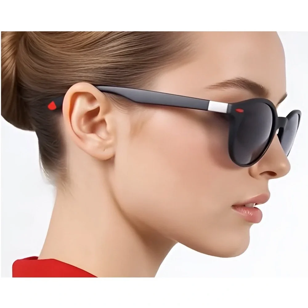 Polarized Sunglasses Men Driving Fishing Round Frame Sports Lentes Gafas Humbres